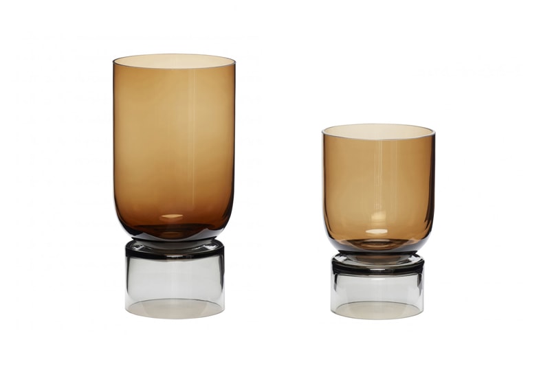 Vases en Verre </br>Marque: 'Hübsch'