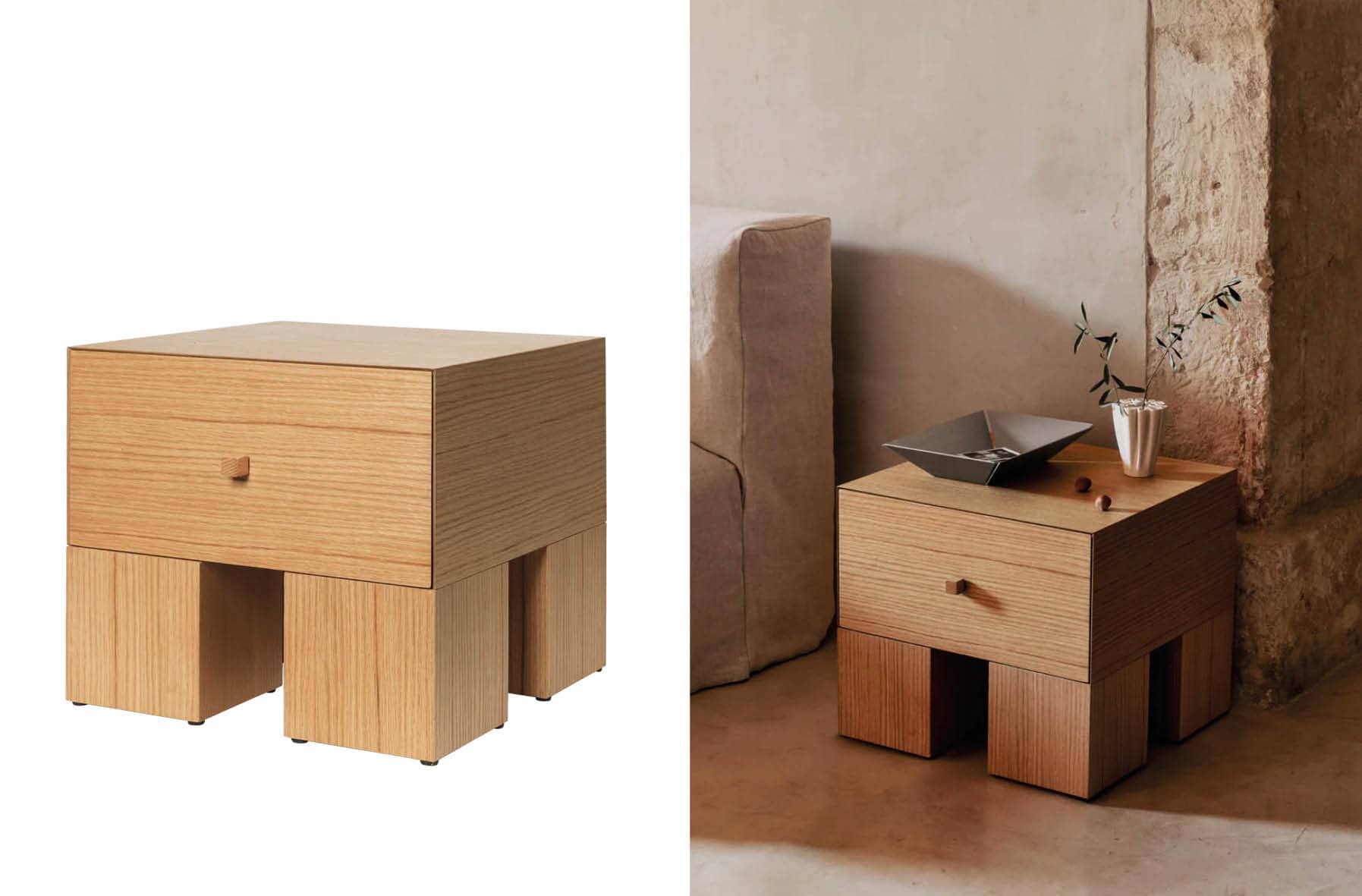 Table de nuit 'Kuben'</br>'Ferm Living'