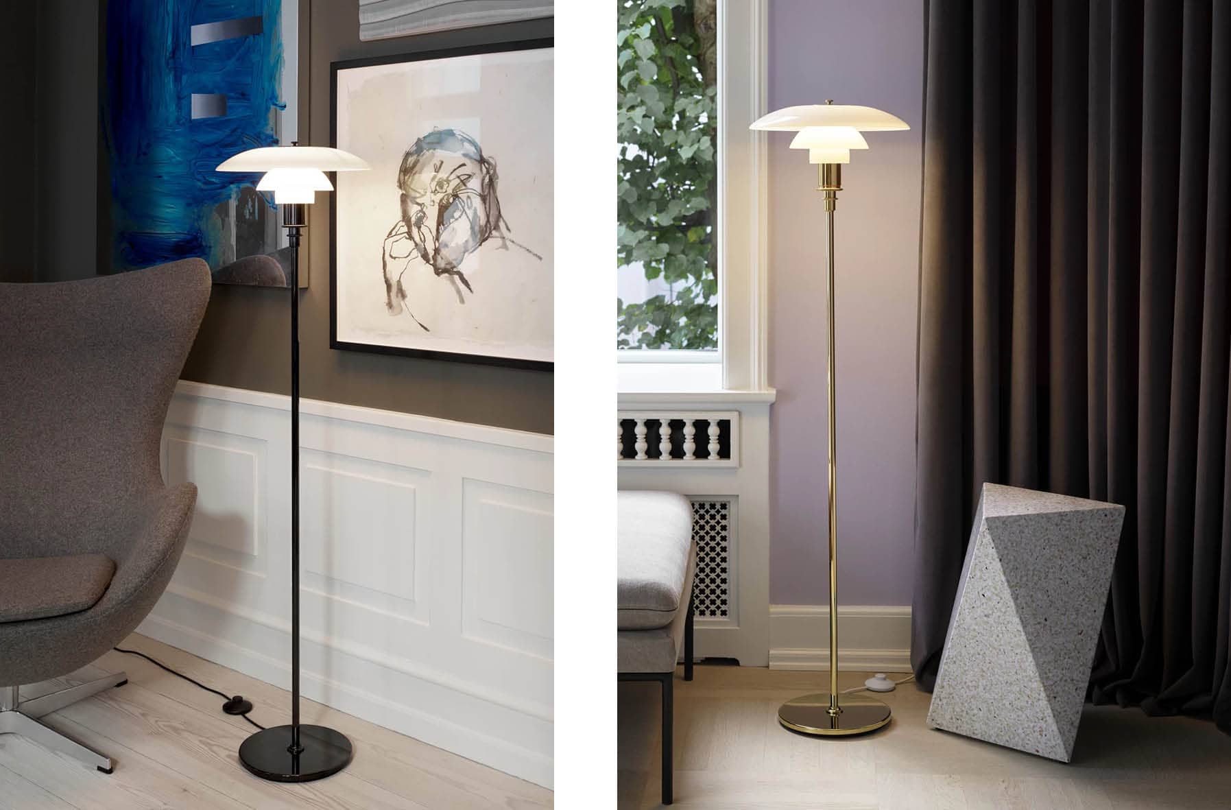 Lampadaire 'PH 3½-2½' </br>Designer: 'Poul Henningsen' – Image 2
