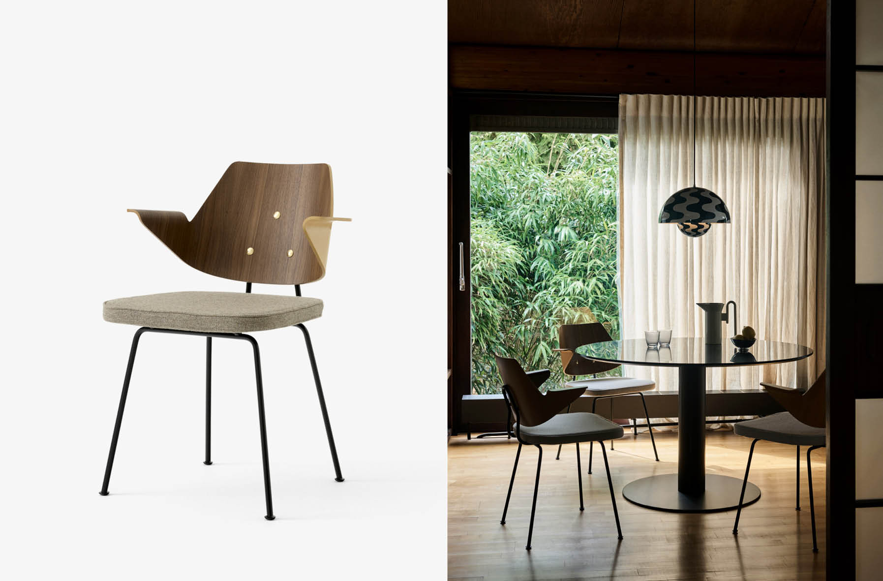 Chaise 'RFH'</br>'&Tradition'. 2 tissus au choix – Image 2