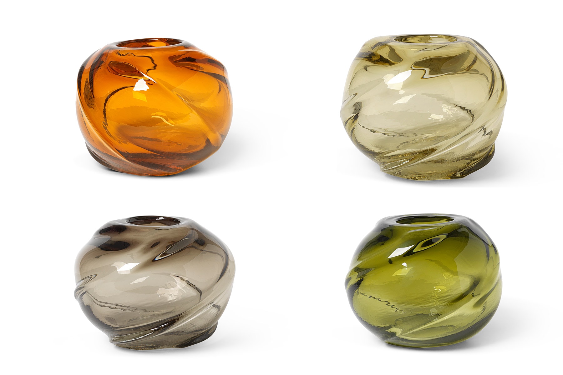 Vase 'Water Swirl'</br>'Ferm Living' 4 coloris au choix