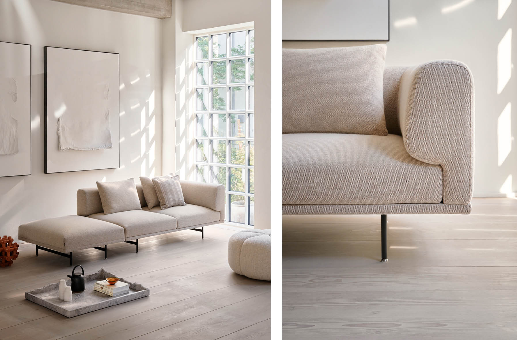 Canapé modulable 'Chimney' <br />Marque: Vipp. Plusieurs choix