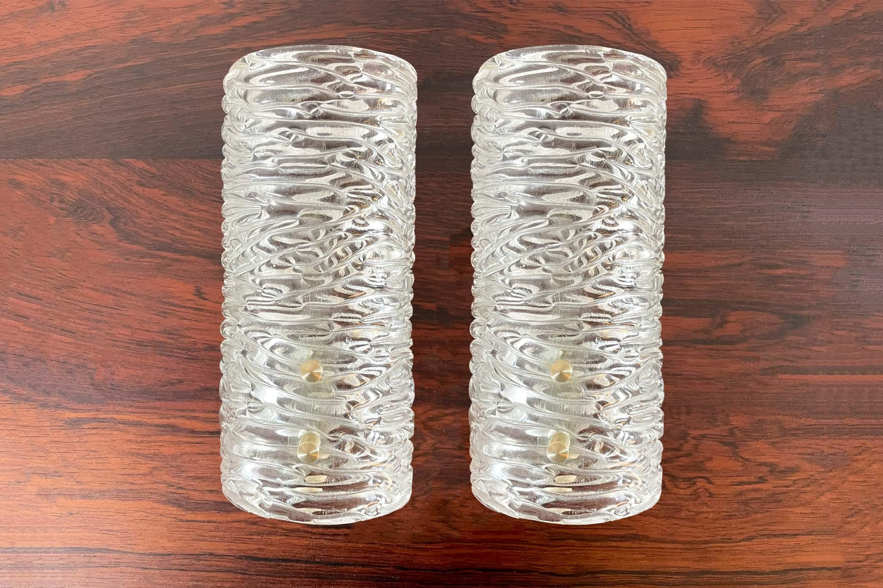Appliques en Verre & Laiton </br>Designer: 'Carl Fagerlund'