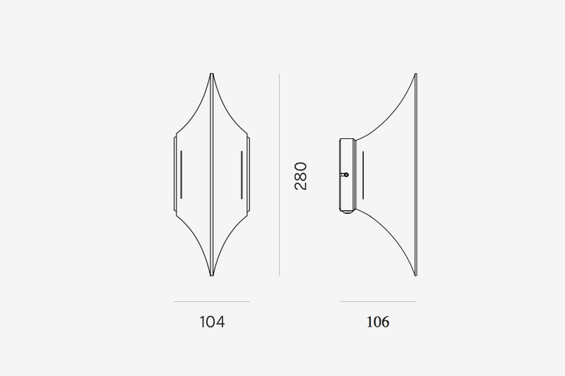 Applique 'Gothic' </br>Marque: 'Lyfa' / 2 Tailles – Image 5