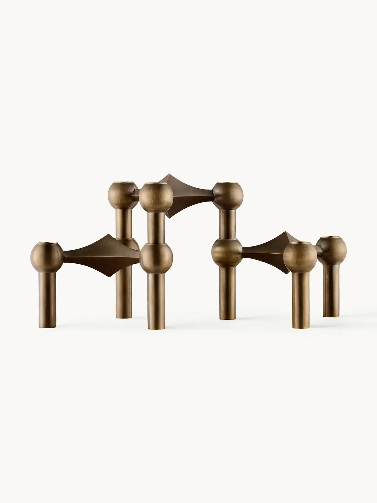 Bougeoir 'Stoff' Laiton bronzé</br>à l'unité ou Pack de 3