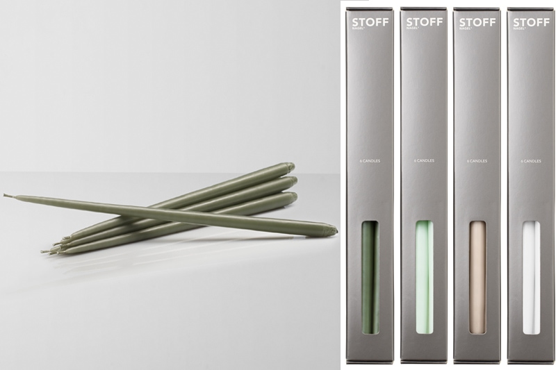 Bougies pour Bougeoirs Stoff </br>Ester & Erik / 8 Coloris