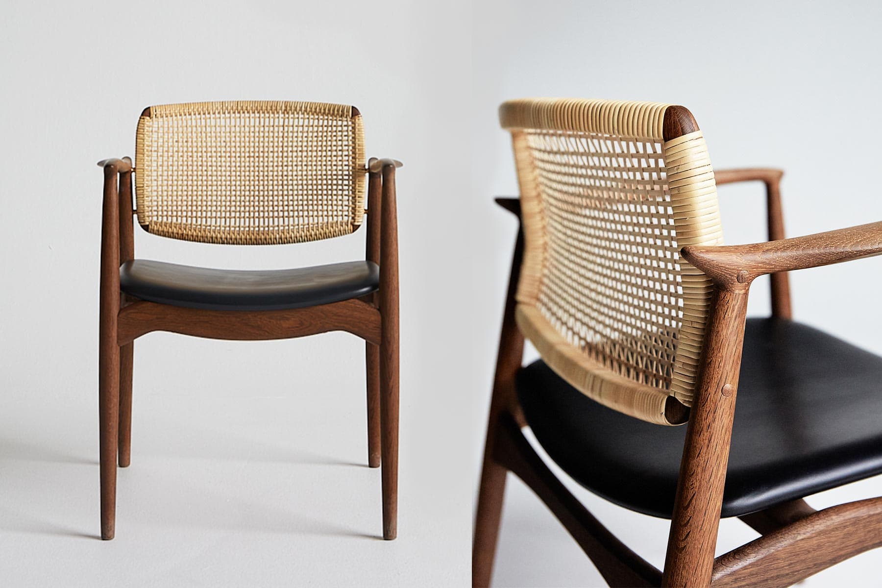 Chaise 'Captain Cane'</br>'Skovgaard Jensen'. Plusieurs finitions
