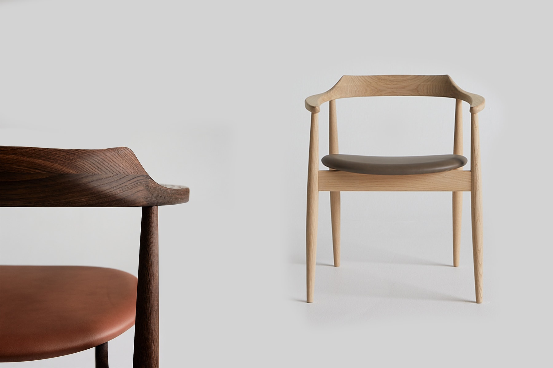 Chaise 'Oval'</br>'Skovgaard Jensen'. Plusieurs finitions