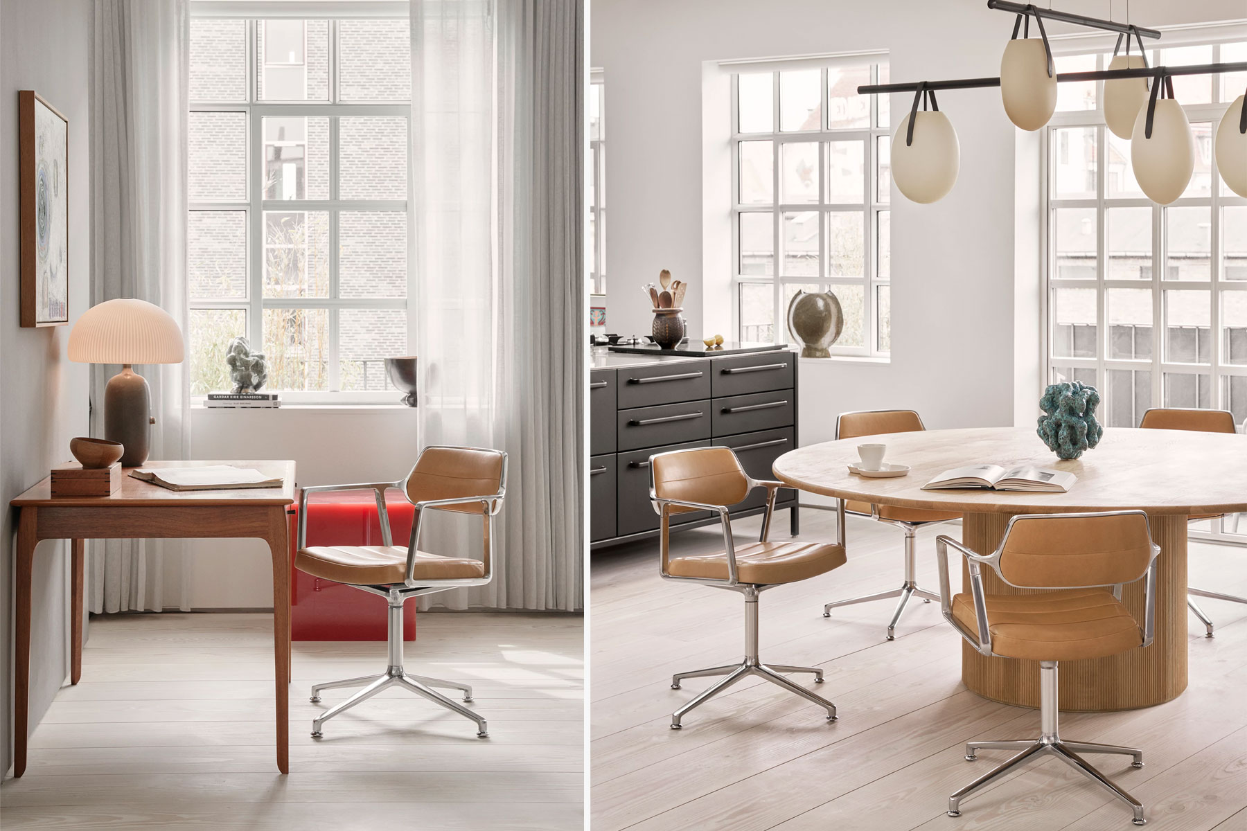 Chaise de Bureau 'Swivel 453 ' <br />Marque: Vipp. 6 finitions au choix