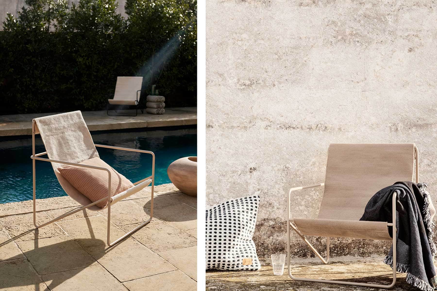 Chaise 'Desert Lounge Chair' </br>Marque: 'Ferm Living' – Image 4