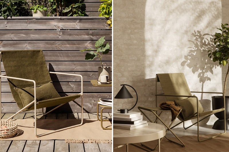 Chaise 'Desert Lounge Chair' </br>Marque: 'Ferm Living' – Image 5