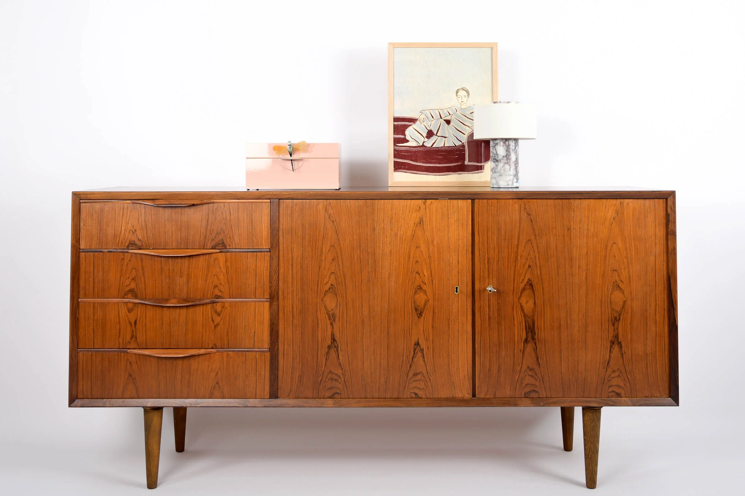 Enfilade en Palissandre de Rio </br>Designer: 'Erling Torvitz'