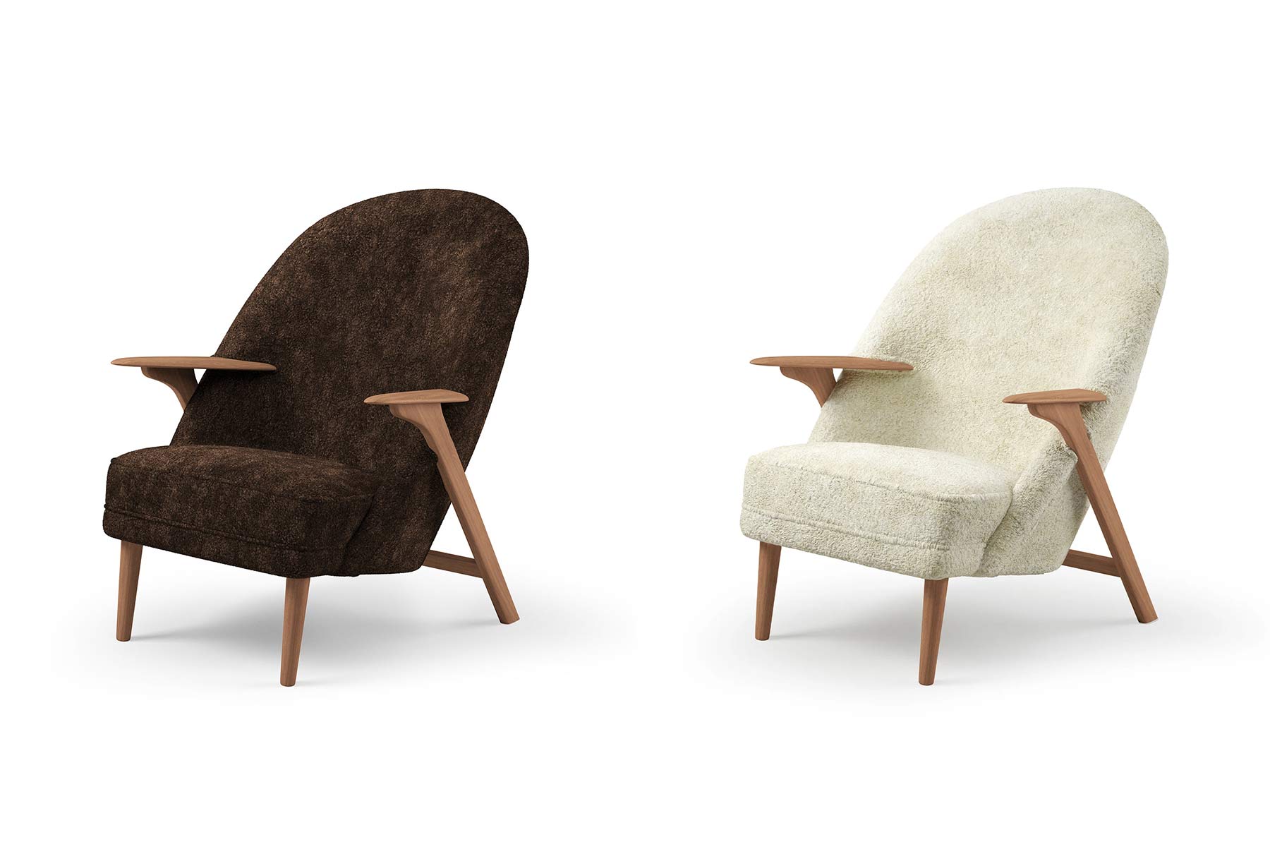 Fauteuil 'Wingman' Mouton</br>'Warm Nordic' 2 coloris au choix