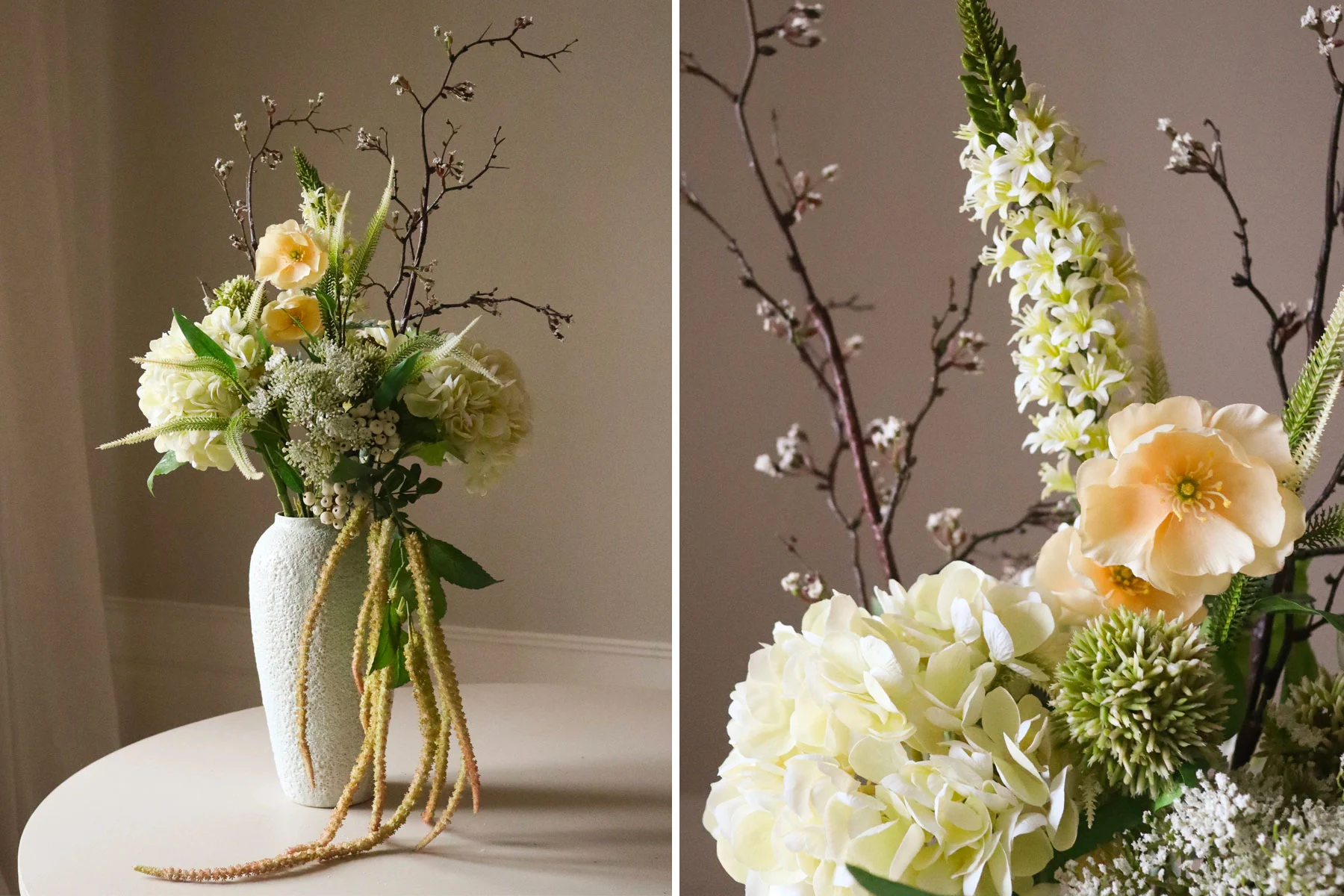 Bouquet 'Ivory Cascade'</br>Fleurs Artificielles 'Botané Studios'