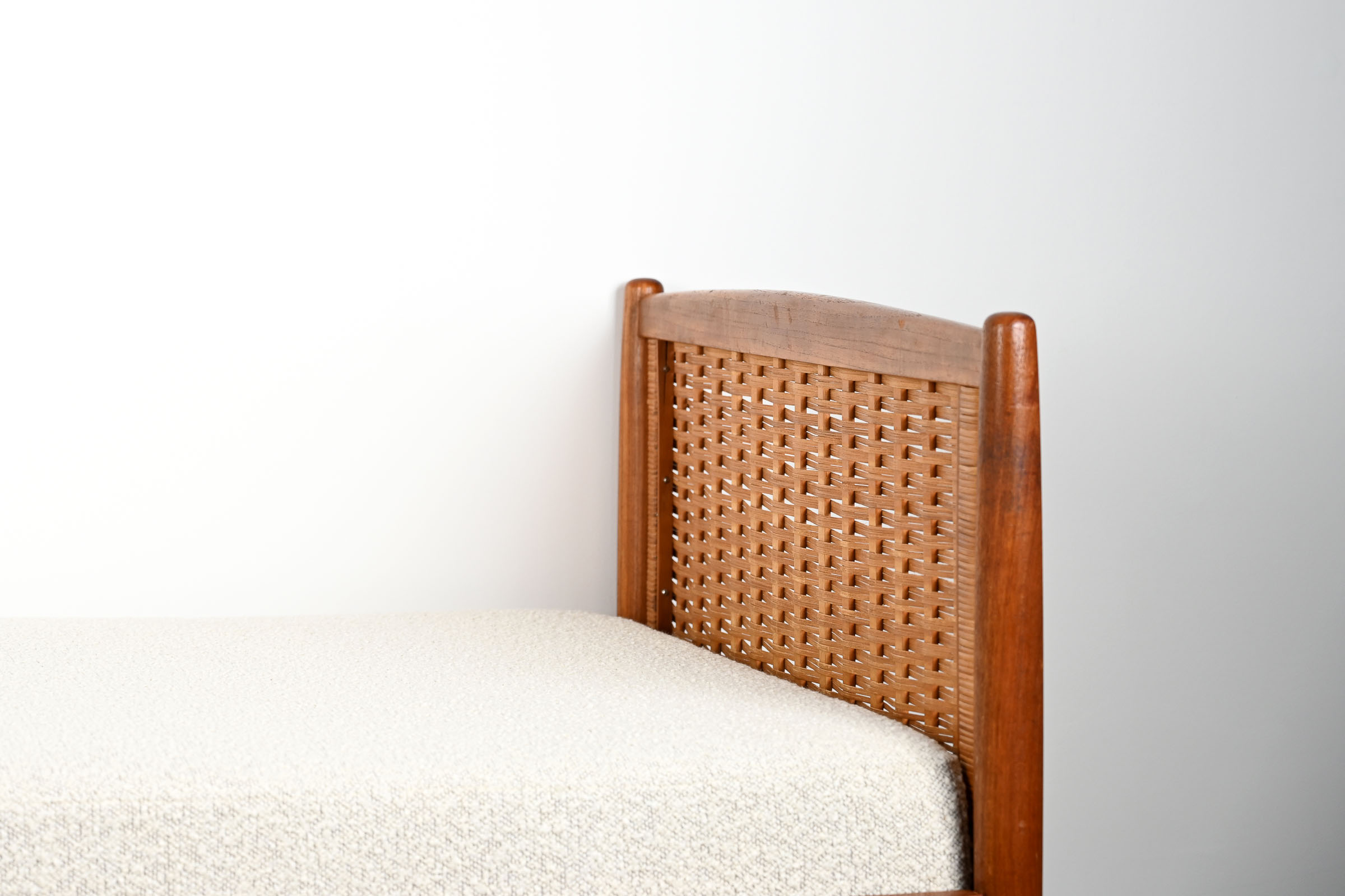 2 Lits en Teck / Daybed re-tapissé – Image 3