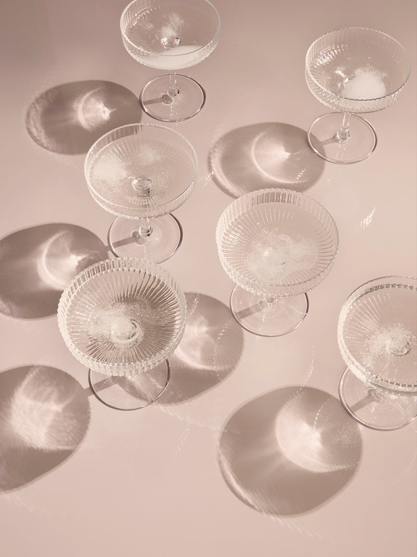 2 Coupes de Champagne </br>Marque: 'Ferm Living' 2 Teintes – Image 3
