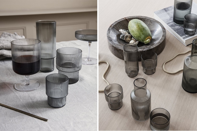 2 Coupes de Champagne </br>Marque: 'Ferm Living' 2 Teintes – Image 4