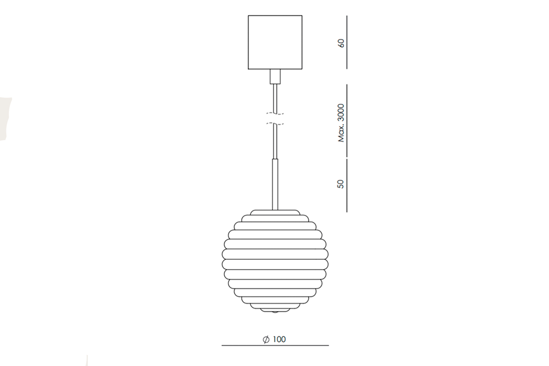 Suspension 'Doul' </br> Marque: 'Aromas'. 2 finitions – Image 3