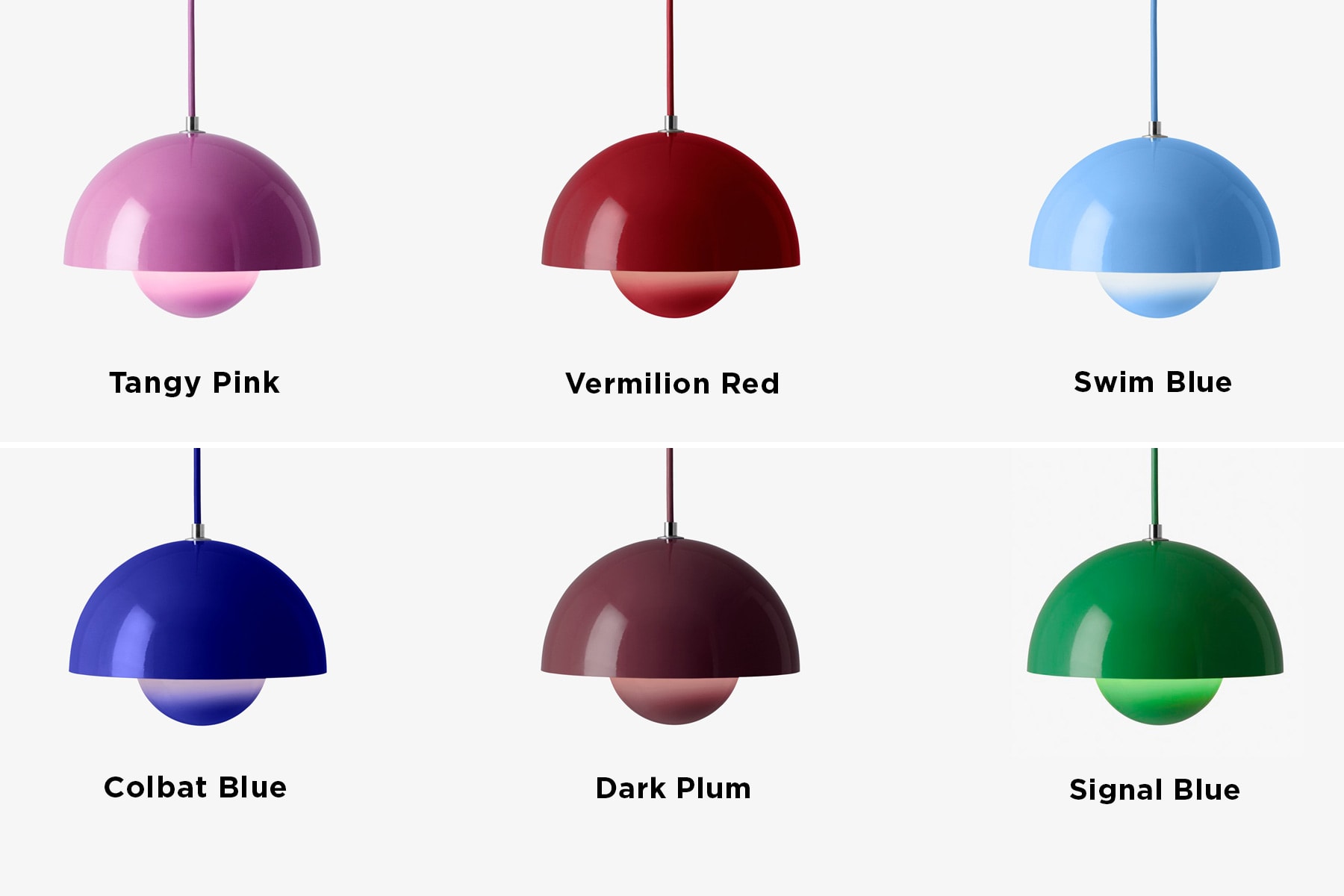 Suspensions 'Flowerpot' </br>Verner Panton / 4 Tailles 16 Coloris – Image 2