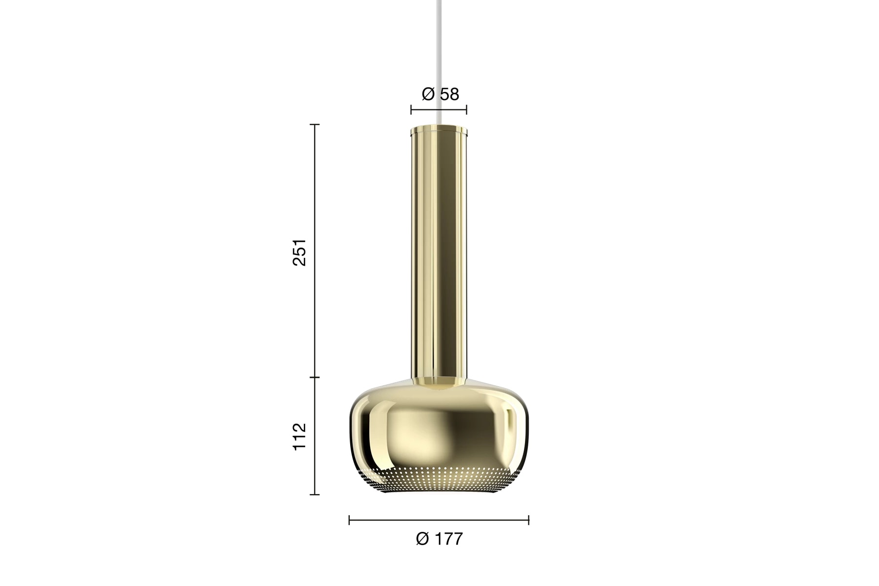 Suspension 'VL 56'</br>Louis Poulsen. 2 finitions – Image 5