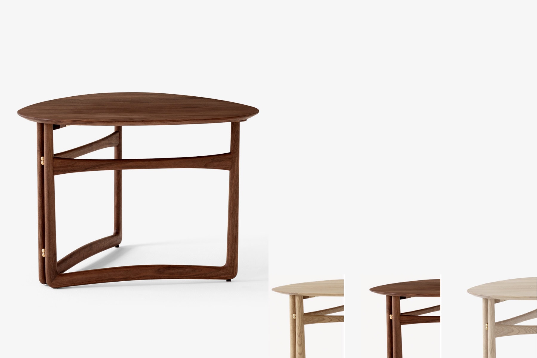 Table Basse 'Drop Leaf' </br>Designers: 'Hvidt & Mølgaard'