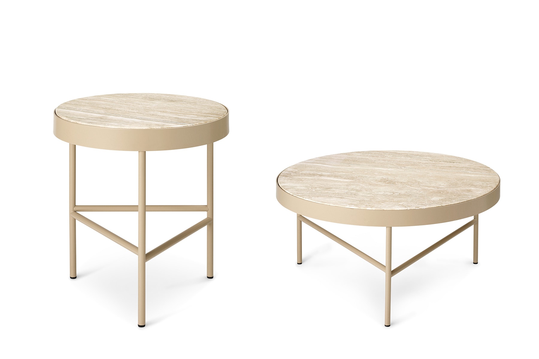 Table Basse 'Travertine'</br>Ferm Living / 2 tailles