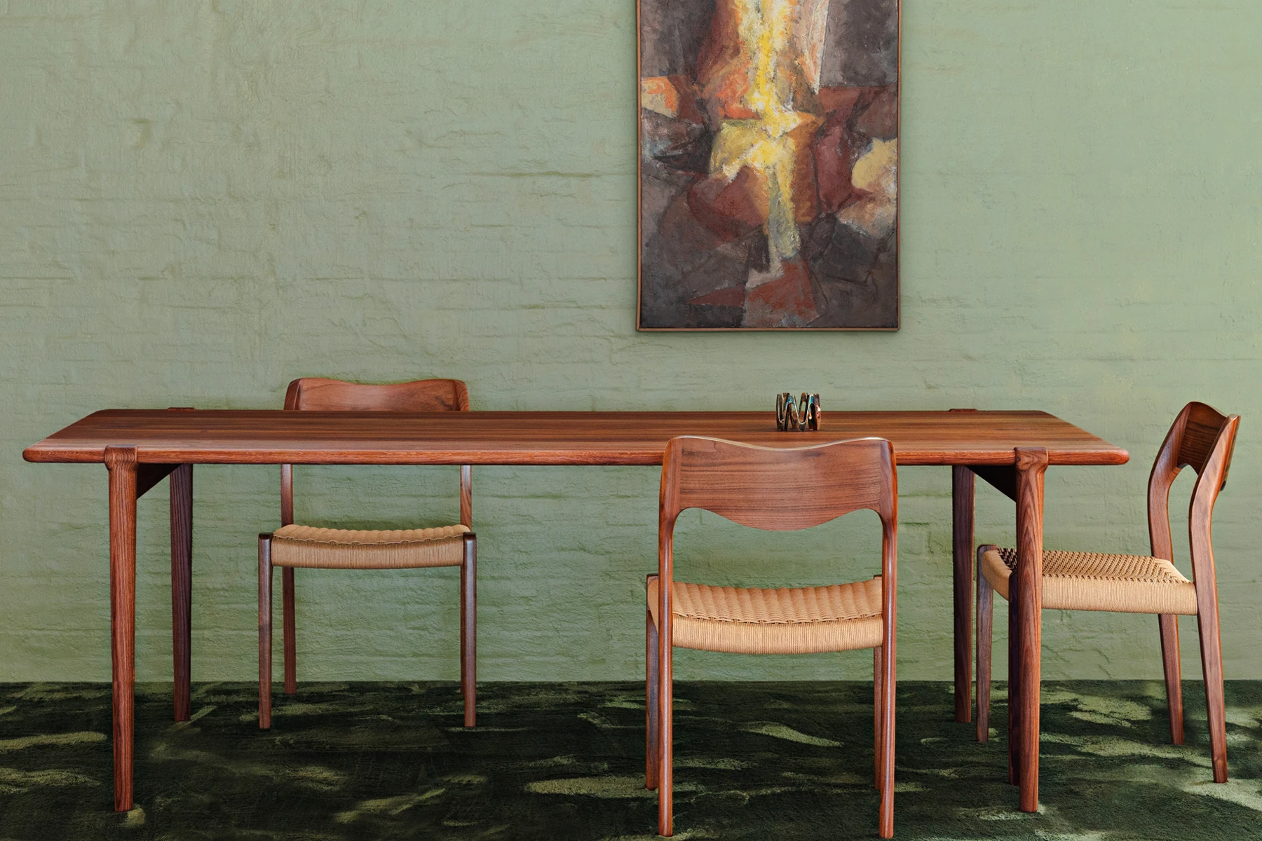Table de Repas en Noyer </br>'J. L. Møller' 2 Tailles – Image 2
