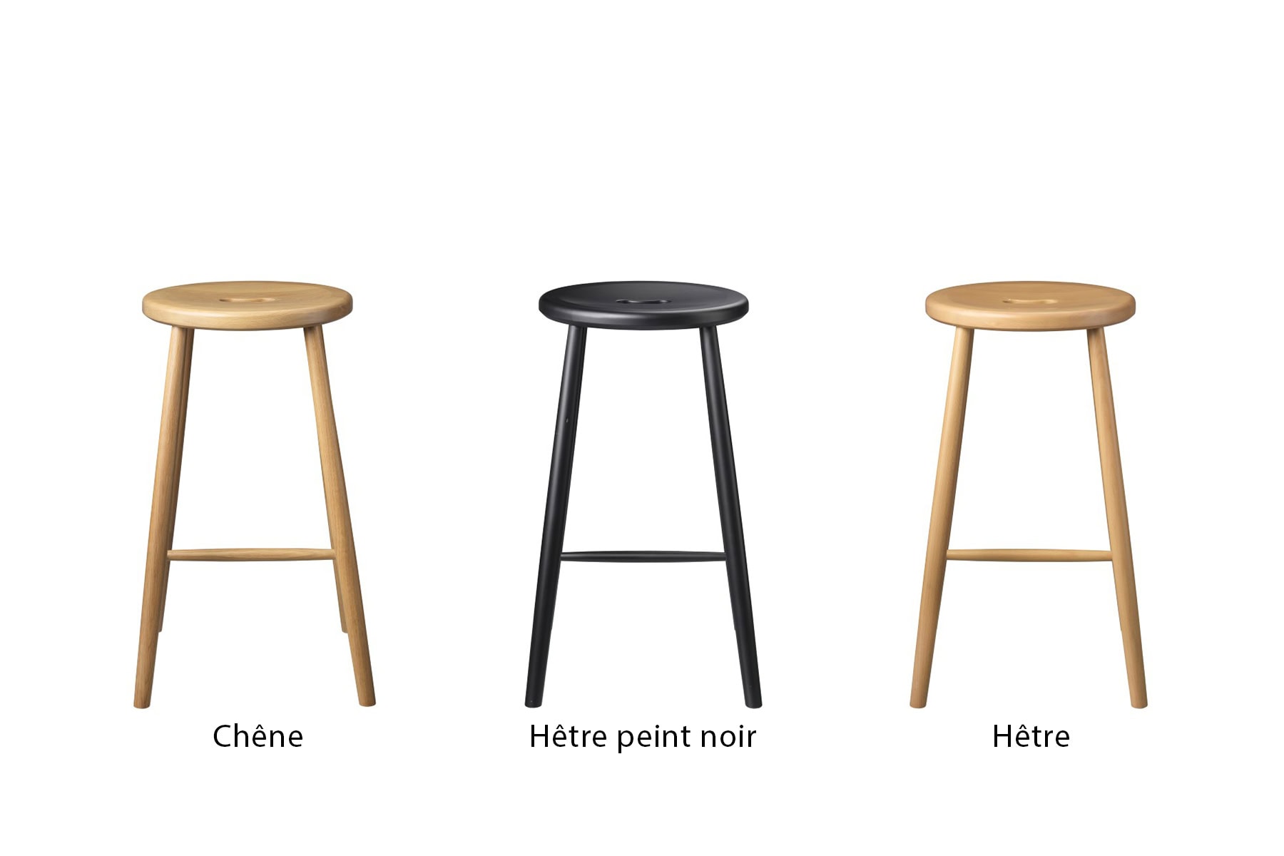 Tabouret J27 'Børge Mogensen' </br>3 hauteurs & finitions au choix – Image 4