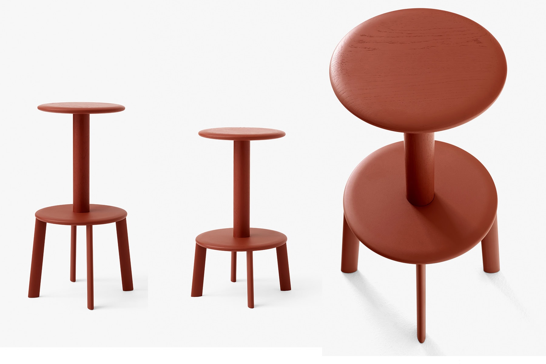 Tabouret de Mar 'Massif'</br>'&Tradition'. couleurs & hauteurs au choix – Image 4
