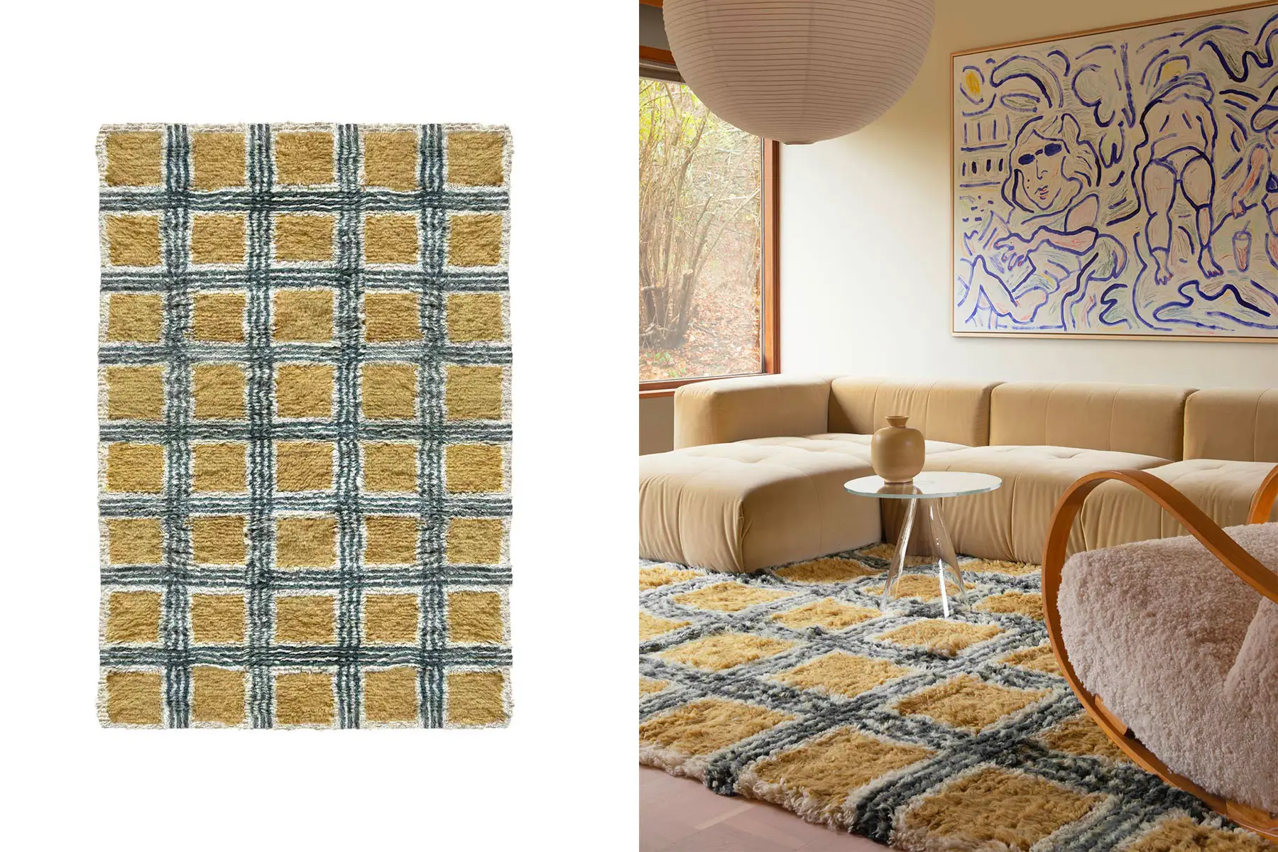 Tapis en Laine 'Evelina Kroon'</br>'Layered'. Plusieurs Modèles & Tailles au Choix